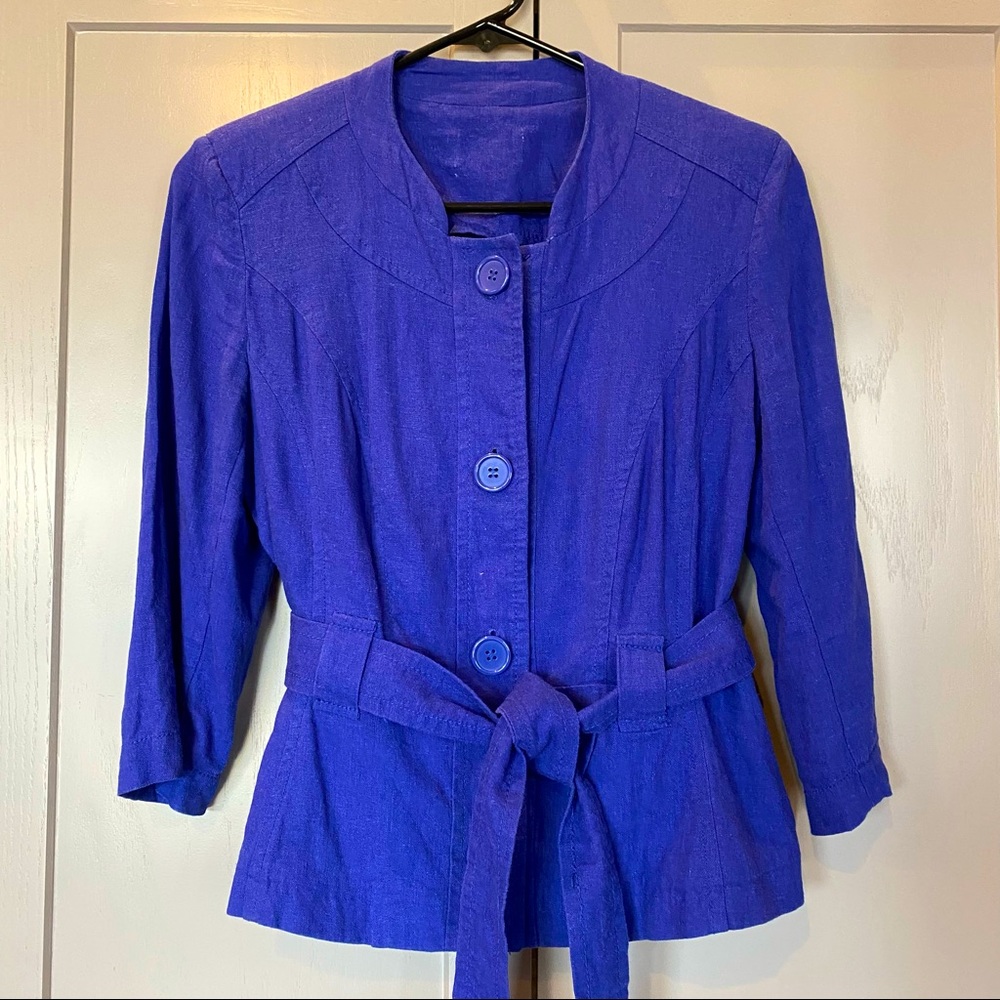 Purple linen jacket